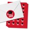 Big Dot of Happiness Class of 2026 Red Grad Party Envelope Seal Stickers, Round Circle Stickers to Seal Cards, Graduation Envelope Seals - 120 Count